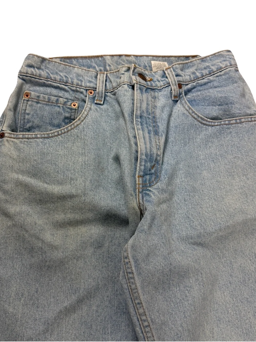 Vintage 90s Levis 560 Loose Fit Tapered Leg Light Wash Blue Jeans Size 32x32